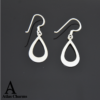 Open Teardrop Drop Dangle Earrings in 925 Sterling Silver