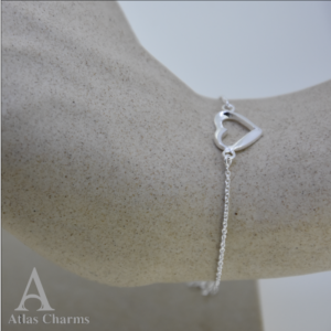 Open Heart Bracelet in 925 Serling Silver