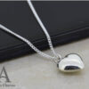 Puff Heart Pendant Necklace in 925 Sterling Silver - Image 2